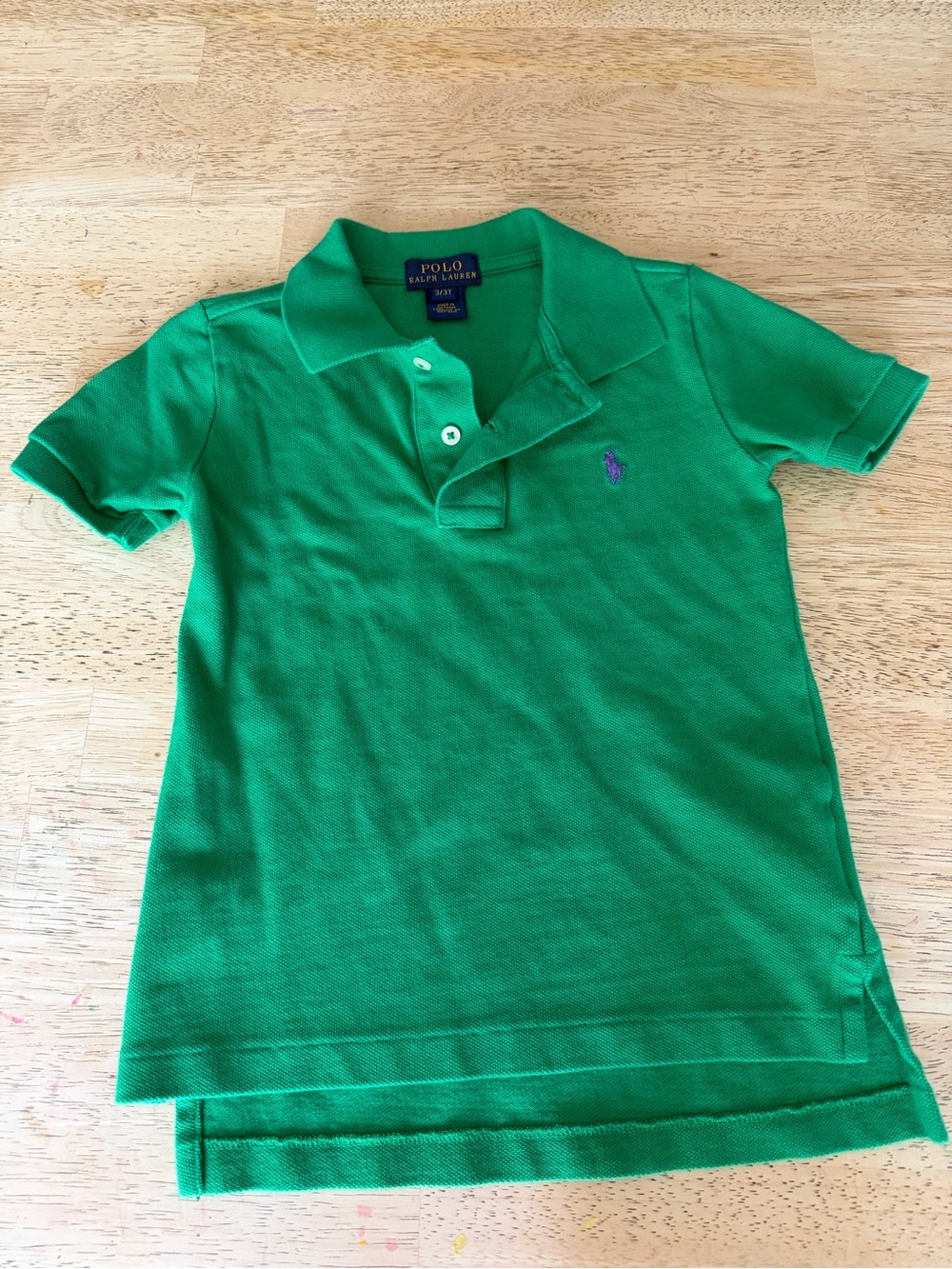 Ralph Lauren Polo Boys' Green Short-Sleeve Polo Shirt